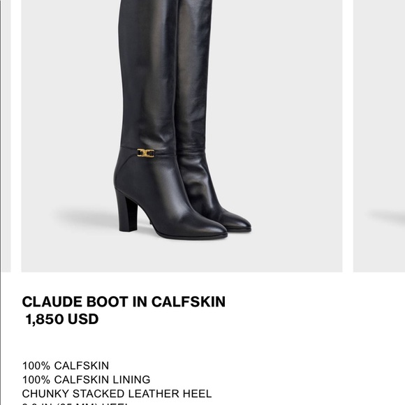 Celine Claude Boot Calfskin - Picture 2 of 3